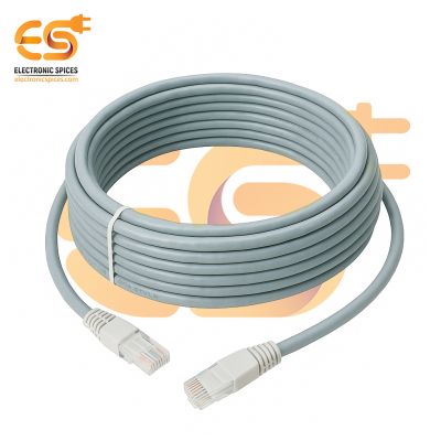 RJ45 Cat6 Ethernet Patch LAN Network Cable (10M, Grey)